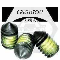 Picture of Brighton Best 3/8"-16X3/4" Socket Set Screws Cone Point Coarse Nylon-Patch Thermal Black Oxide